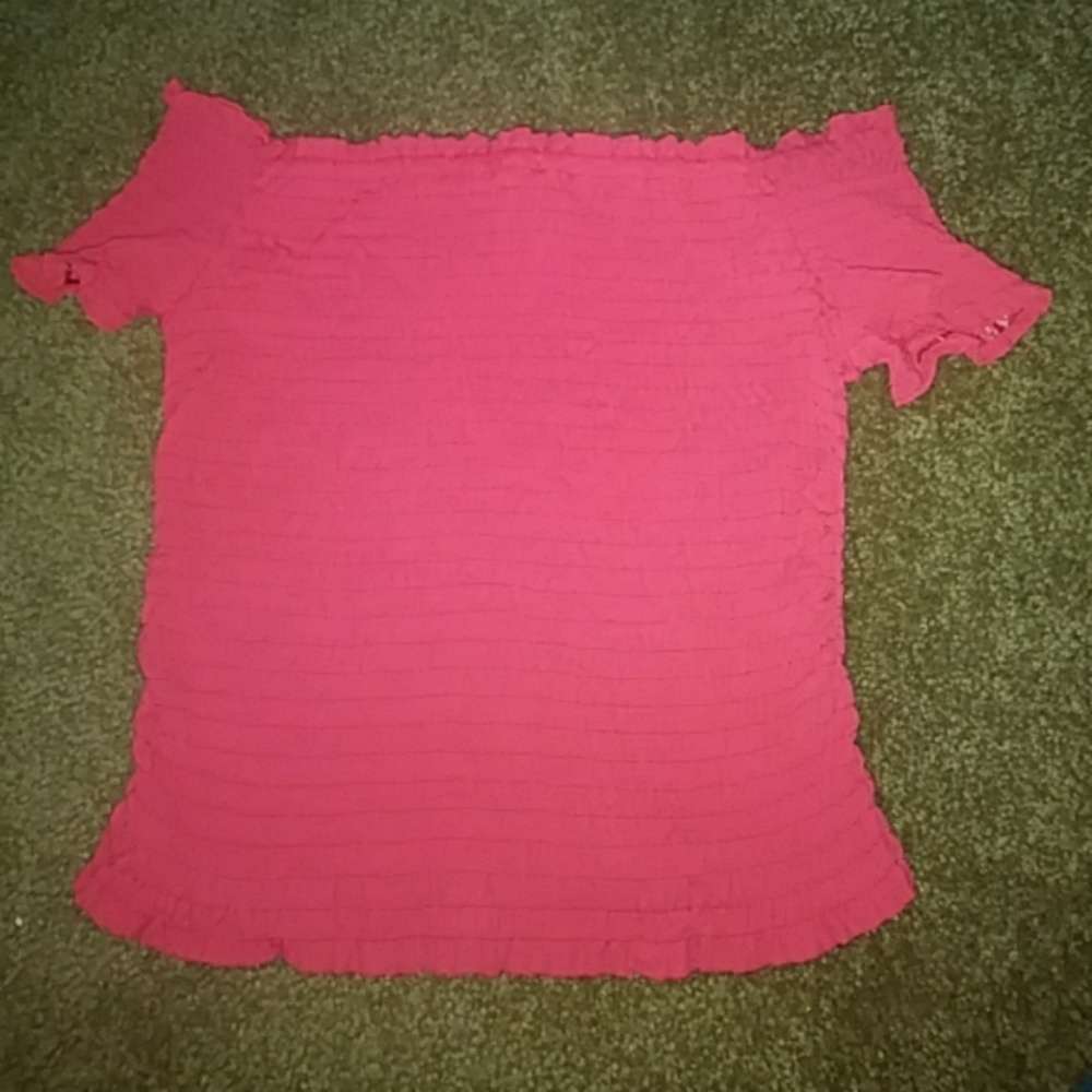 Off the shoulder crop top